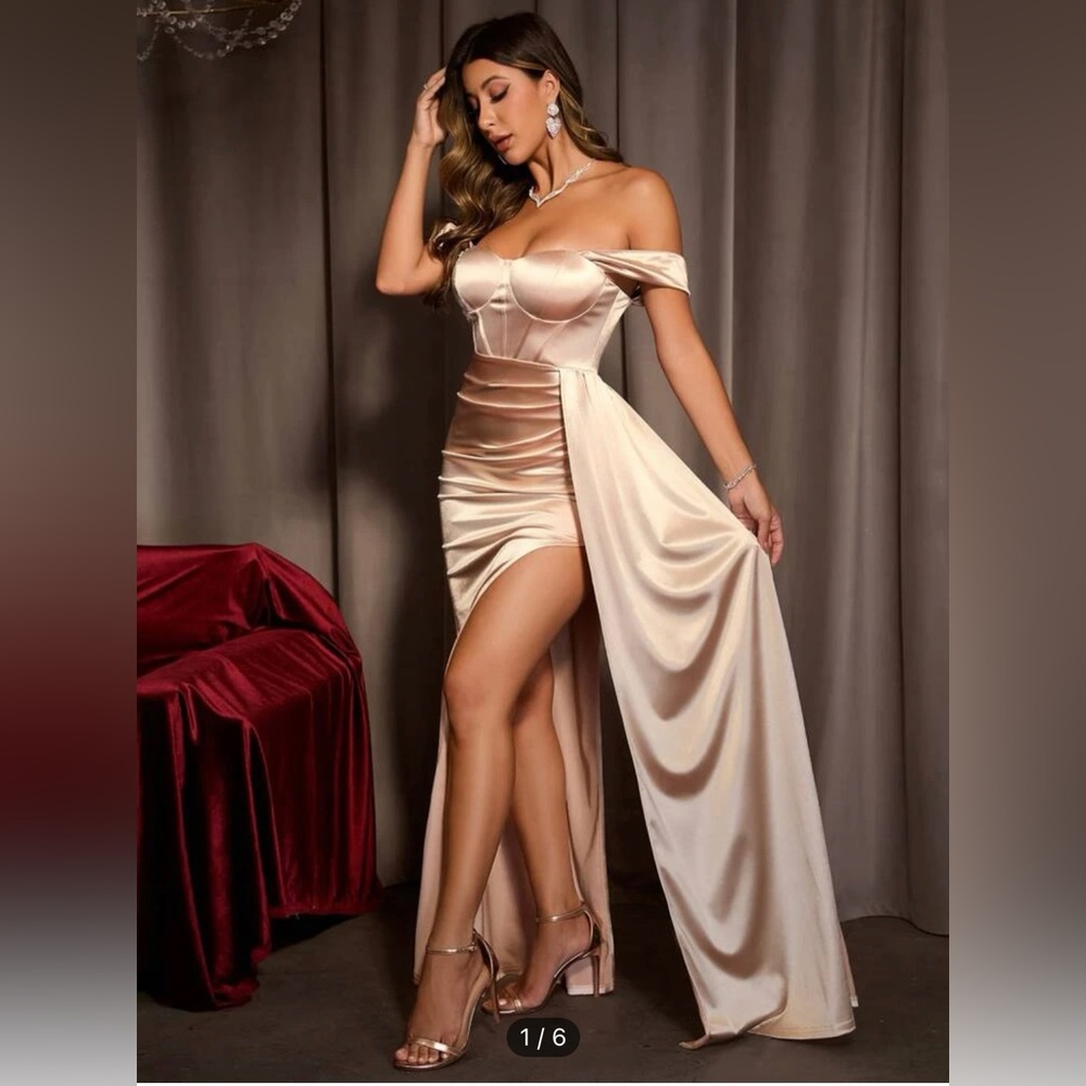 Nude formal dress